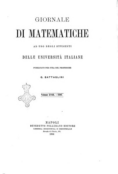 Giornale di matematiche