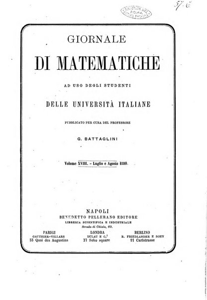 Giornale di matematiche