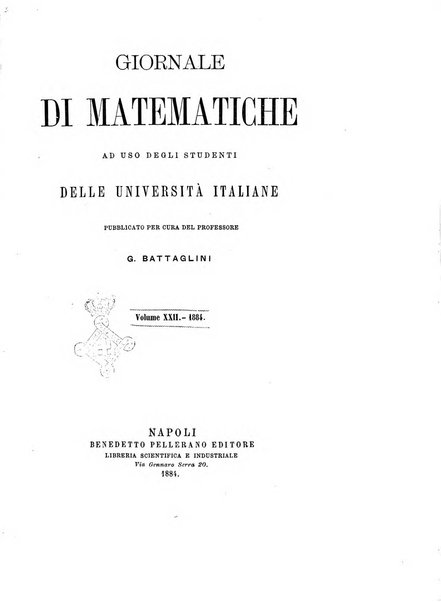 Giornale di matematiche