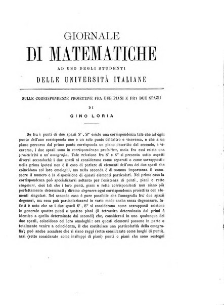 Giornale di matematiche