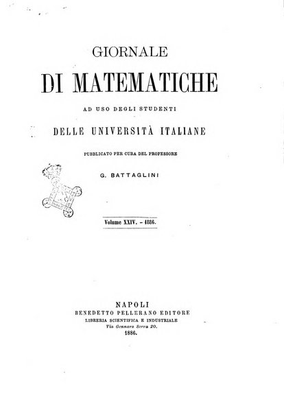 Giornale di matematiche