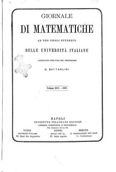 Giornale di matematiche