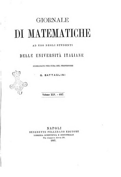 Giornale di matematiche