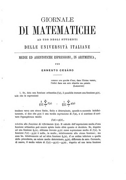 Giornale di matematiche