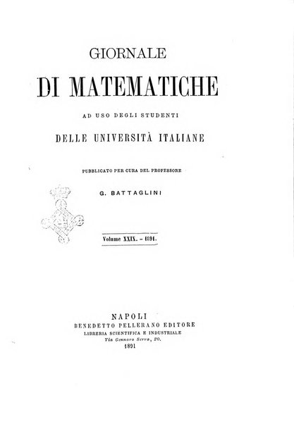 Giornale di matematiche