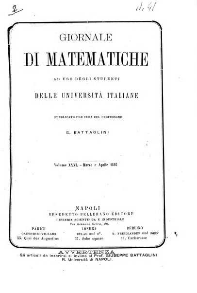 Giornale di matematiche