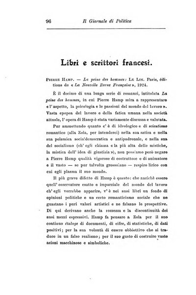 Il giornale di politica e di letteratura