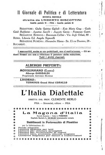 Il giornale di politica e di letteratura