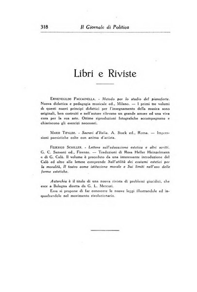 Il giornale di politica e di letteratura