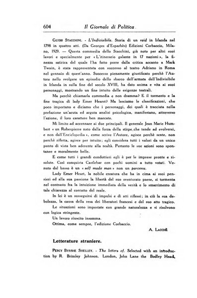 Il giornale di politica e di letteratura