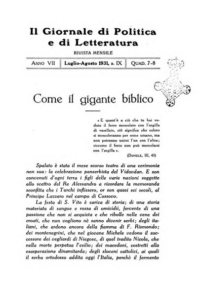 Il giornale di politica e di letteratura