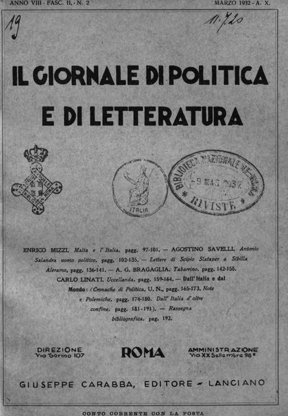 Il giornale di politica e di letteratura