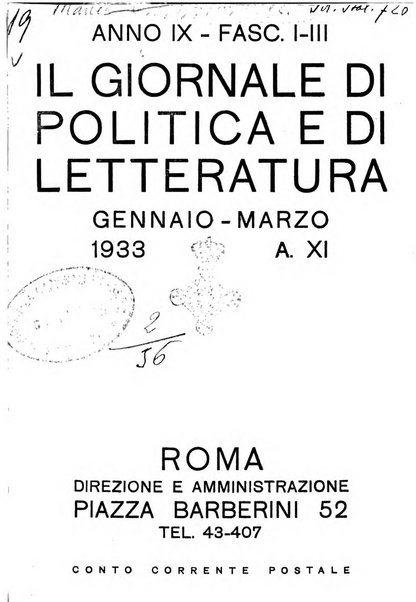 Il giornale di politica e di letteratura