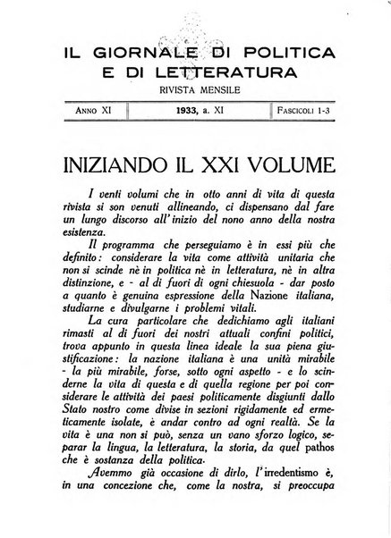 Il giornale di politica e di letteratura