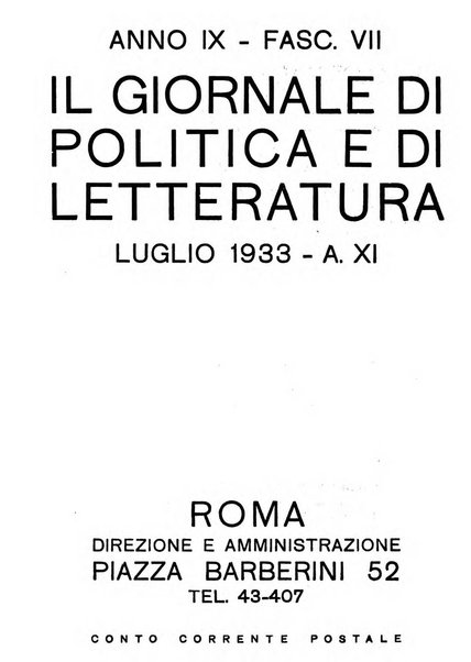 Il giornale di politica e di letteratura