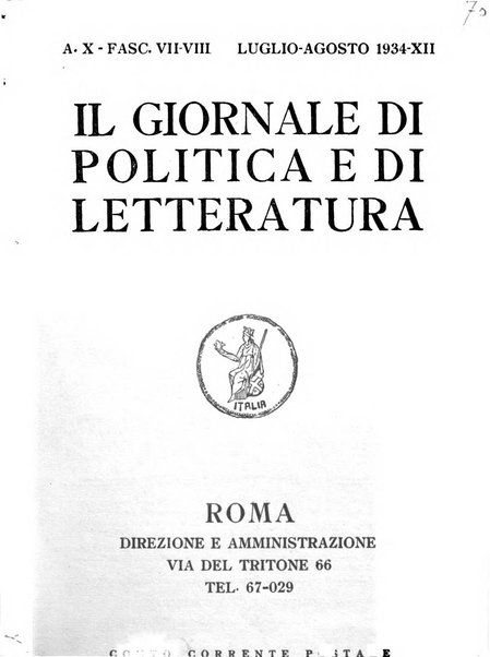 Il giornale di politica e di letteratura