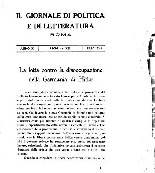 Il giornale di politica e di letteratura