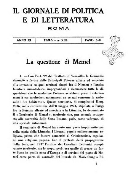 Il giornale di politica e di letteratura