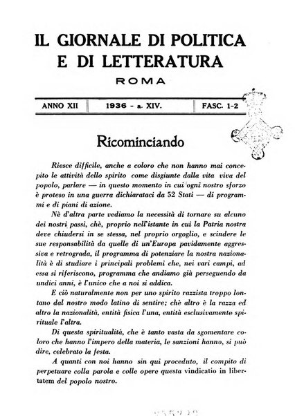 Il giornale di politica e di letteratura