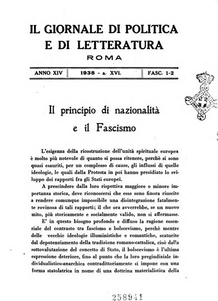 Il giornale di politica e di letteratura