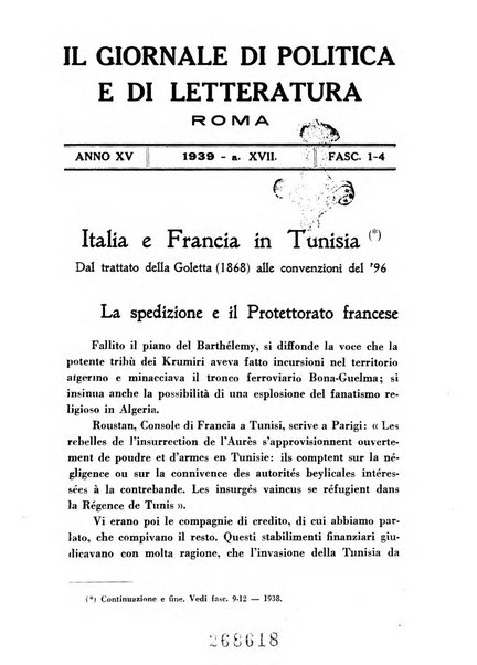 Il giornale di politica e di letteratura