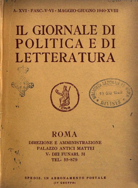 Il giornale di politica e di letteratura