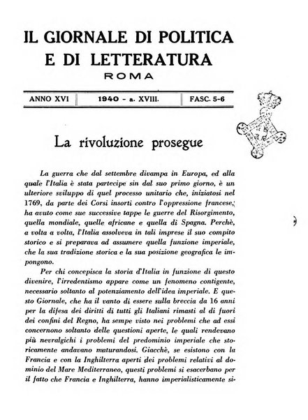 Il giornale di politica e di letteratura