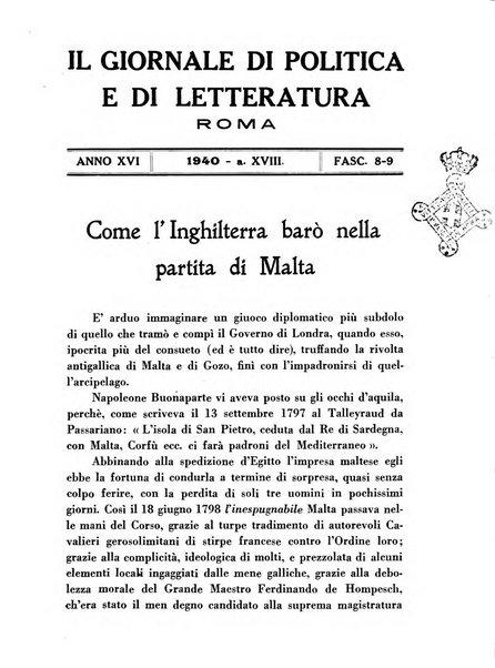 Il giornale di politica e di letteratura