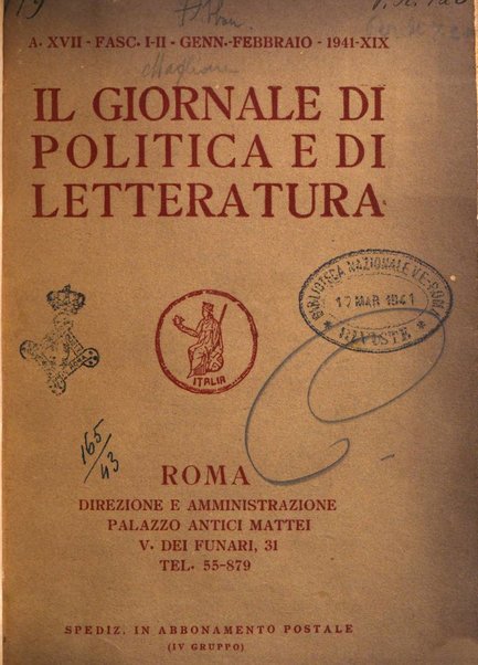 Il giornale di politica e di letteratura