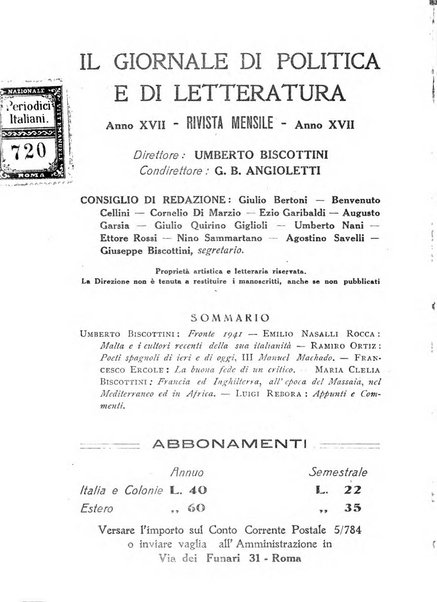 Il giornale di politica e di letteratura