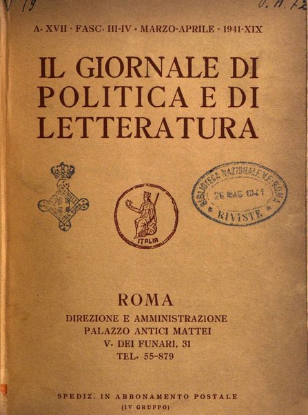 Il giornale di politica e di letteratura