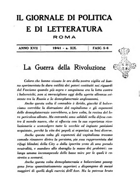 Il giornale di politica e di letteratura