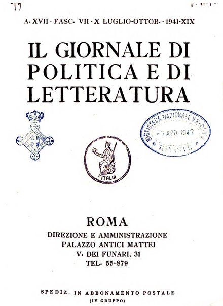 Il giornale di politica e di letteratura