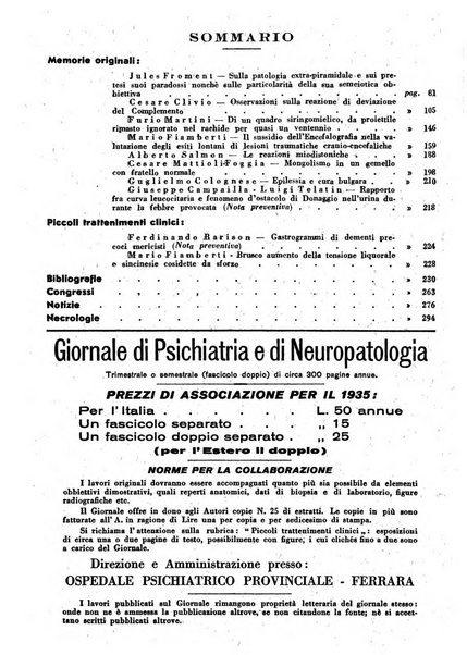 Giornale di psichiatria e di neuropatologia