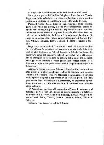 Giornale ed atti della Società siciliana di economia politica