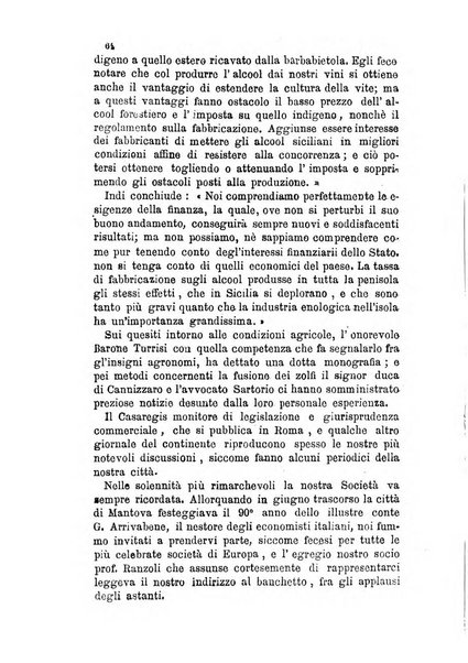 Giornale ed atti della Società siciliana di economia politica