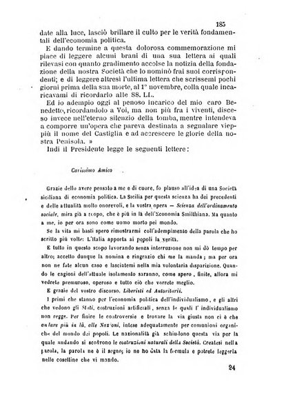 Giornale ed atti della Società siciliana di economia politica