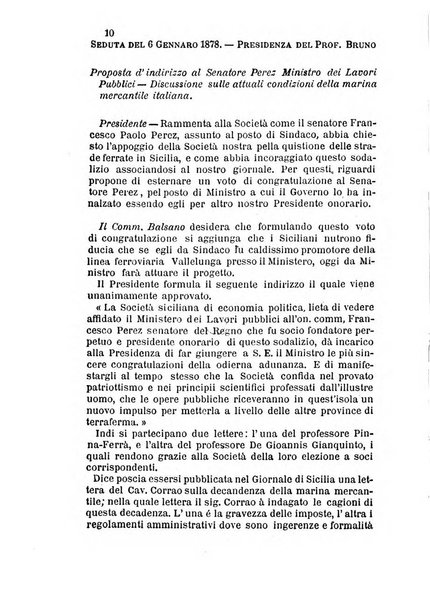 Giornale ed atti della Società siciliana di economia politica