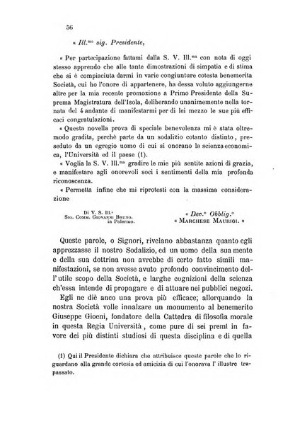 Giornale ed atti della Società siciliana di economia politica