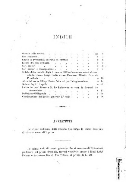 Giornale ed atti della Società siciliana di economia politica