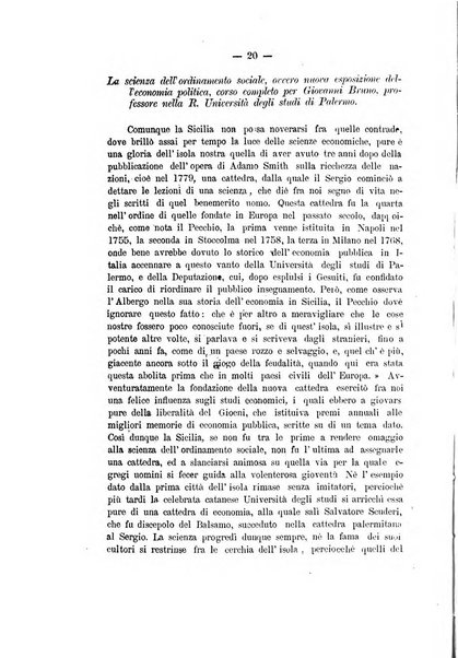 Giornale ed atti della Società siciliana di economia politica