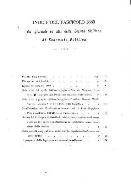 Giornale ed atti della Società siciliana di economia politica