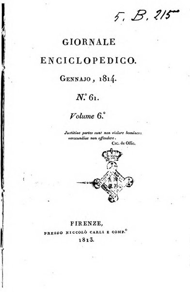 Giornale enciclopedico di Firenze