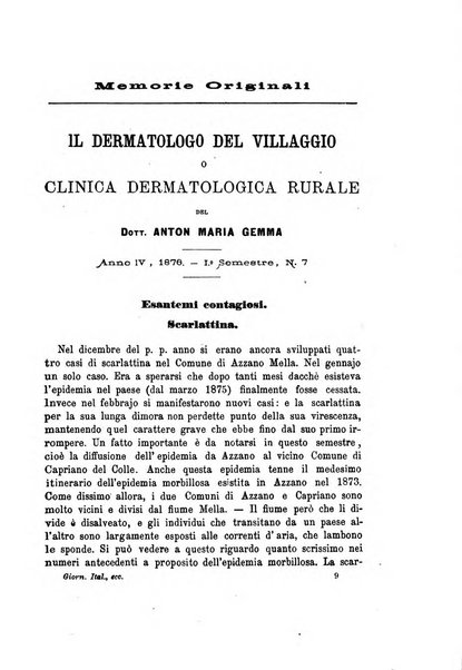 Giornale italiano delle malattie veneree e della pelle