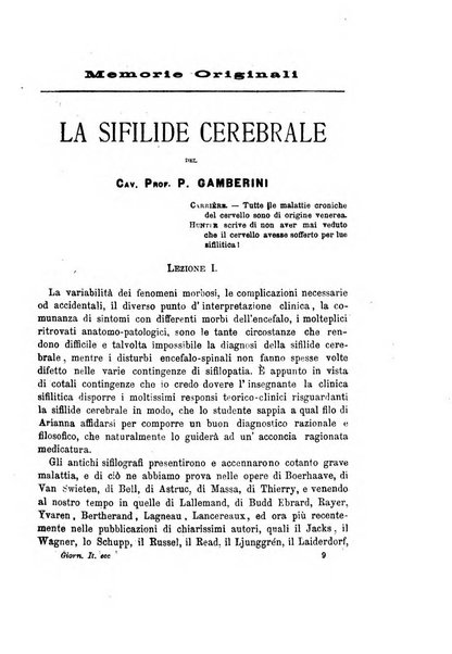 Giornale italiano delle malattie veneree e della pelle