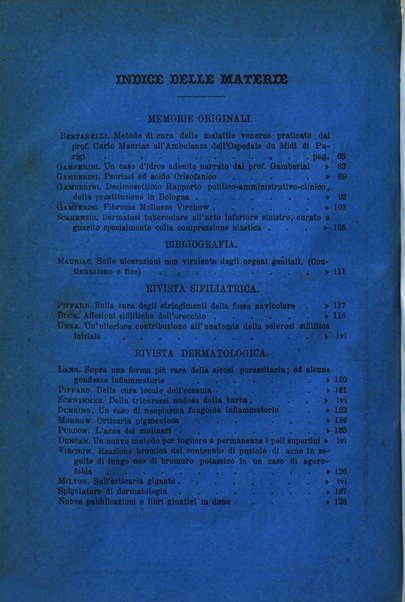 Giornale italiano delle malattie veneree e della pelle