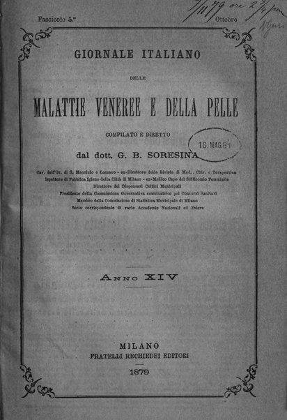 Giornale italiano delle malattie veneree e della pelle