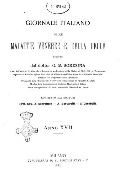 Giornale italiano delle malattie veneree e della pelle