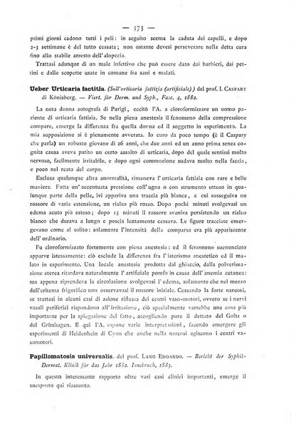 Giornale italiano delle malattie veneree e della pelle