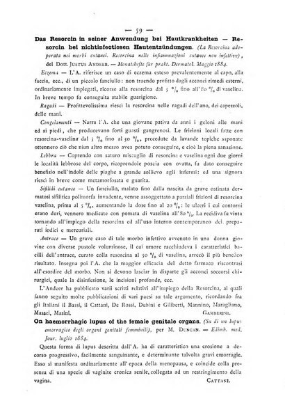 Giornale italiano delle malattie veneree e della pelle